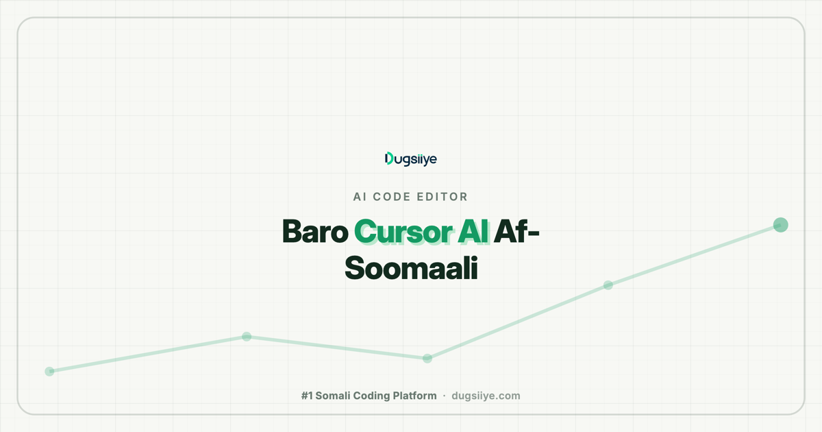 Baro Cursor AI Af-Soomaali: Sida Saxda ah ee Loo Isticmaalo