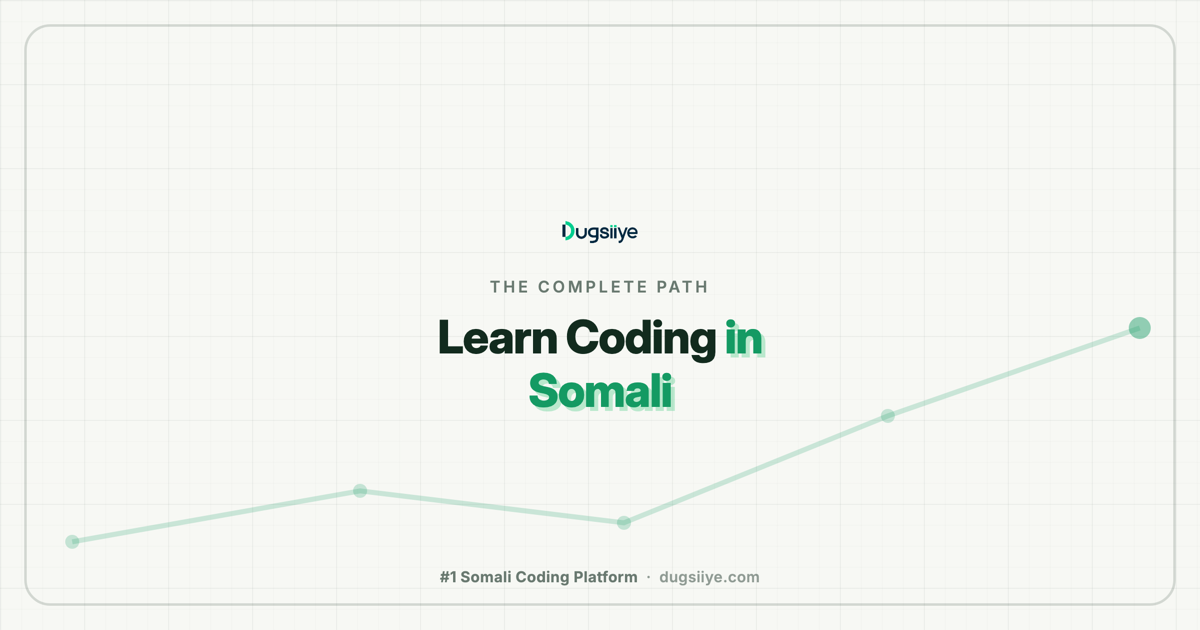 Learn Coding in Somali: The Complete Path from Zero to AI Engineer