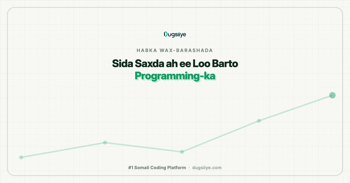 Sida Saxda ah ee Loo Barto Programming-ka: Khaladaadka Joogtada ah iyo Xalkooda