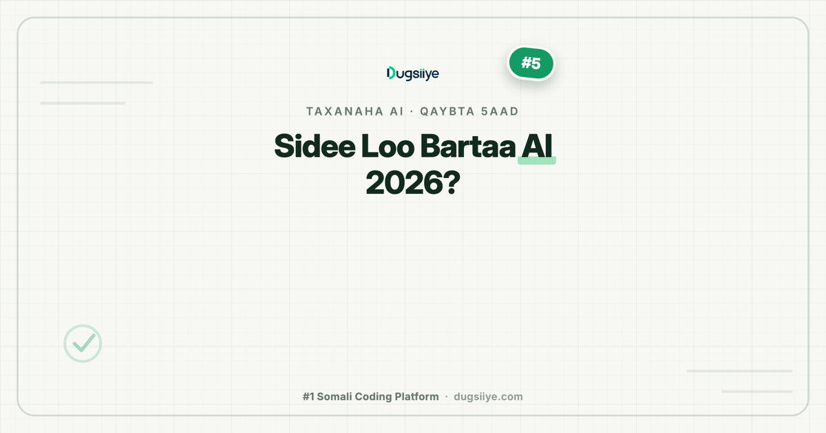 Sidee Ayaad U Baran Kartaa AI 2026? Core AI iyo Applied AI