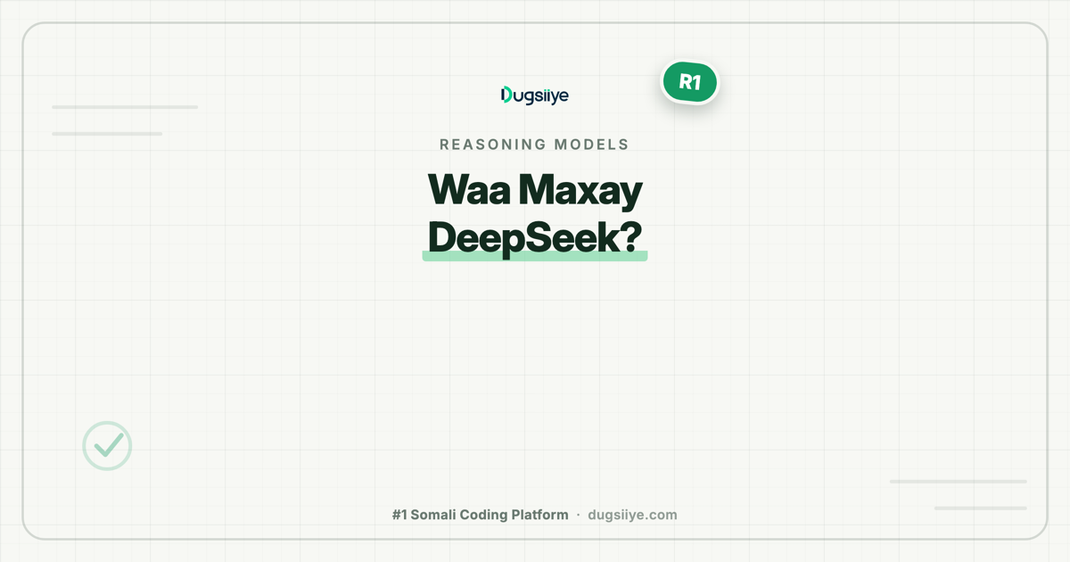 Waa Maxay DeepSeek? Model-ka Reasoning-ka ah ee Adduunka ka Qaylisiiyay