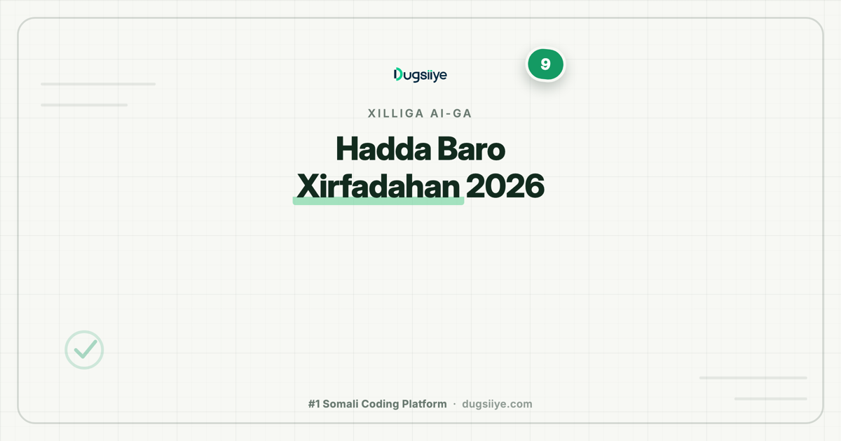 Hadda Baro Xirfadahan 2026: 9-ka Role ee Coding-ka ee Xilliga AI-ga